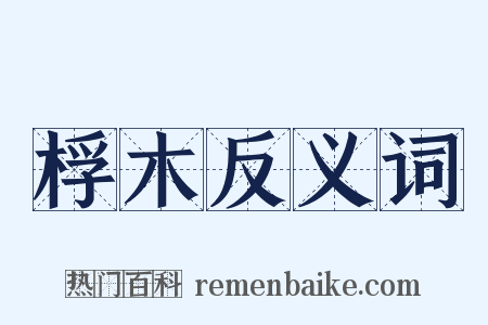 桴木反义词是什么意思的图片